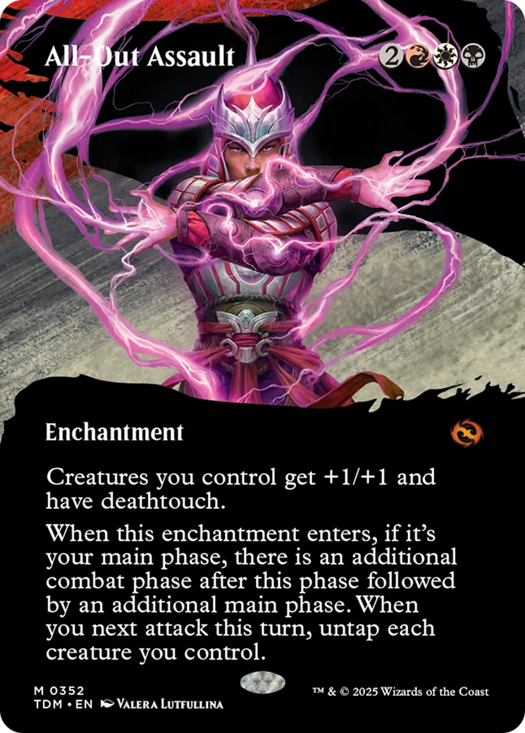 All-Out Assault (Borderless) (TDM-352) - Tarkir: Dragonstorm