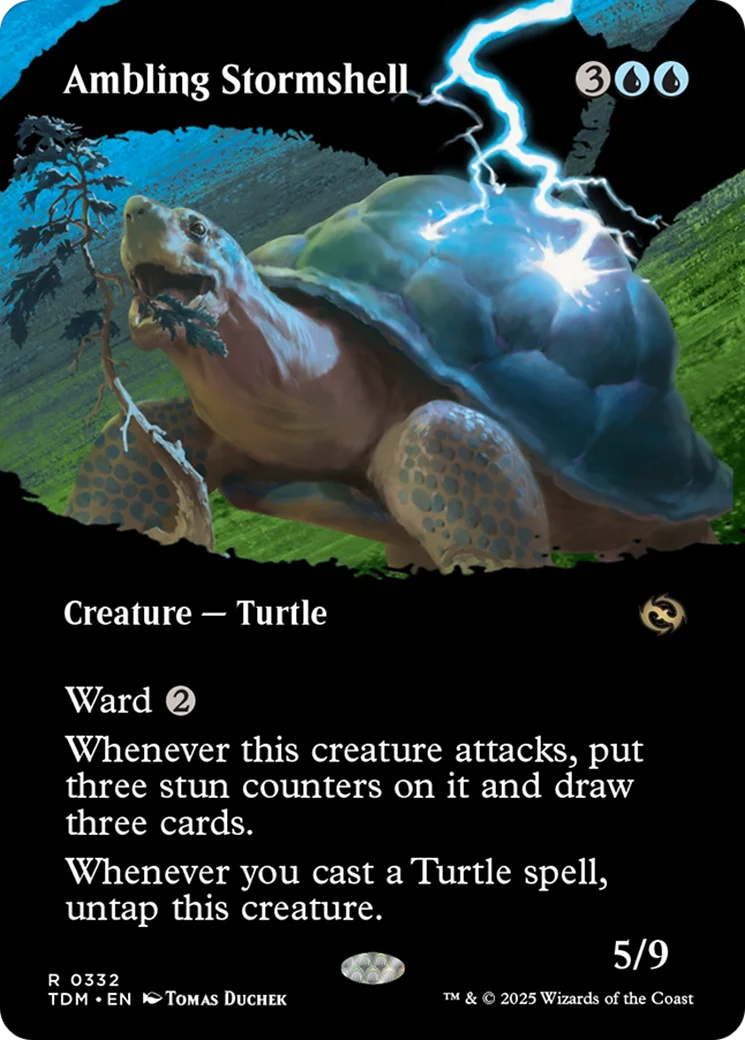 Ambling Stormshell (Borderless) (TDM-332) - Tarkir: Dragonstorm