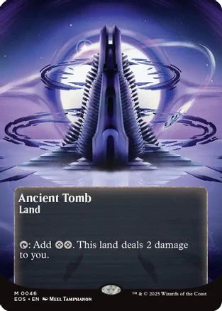 Ancient Tomb (0046) (Borderless) (EOS-046) - Edge of Eternities: Stellar Sights Foil