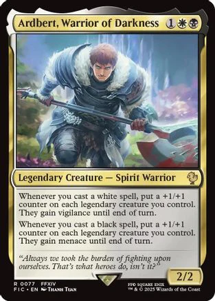 Ardbert, Warrior of Darkness (Surge Foil) (FIC-077) - Commander: FINAL FANTASY Foil