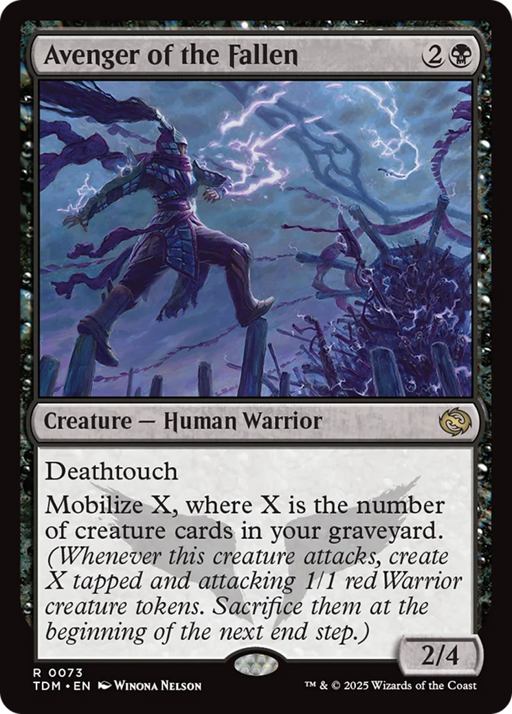 Avenger of the Fallen (TDM-073) - Tarkir: Dragonstorm Foil