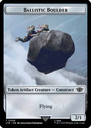 Ballistic Boulder // Food (0010) Double-Sided Token (LTR-8 // 10) - The Lord of the Rings: Tales of Middle-earth Foil