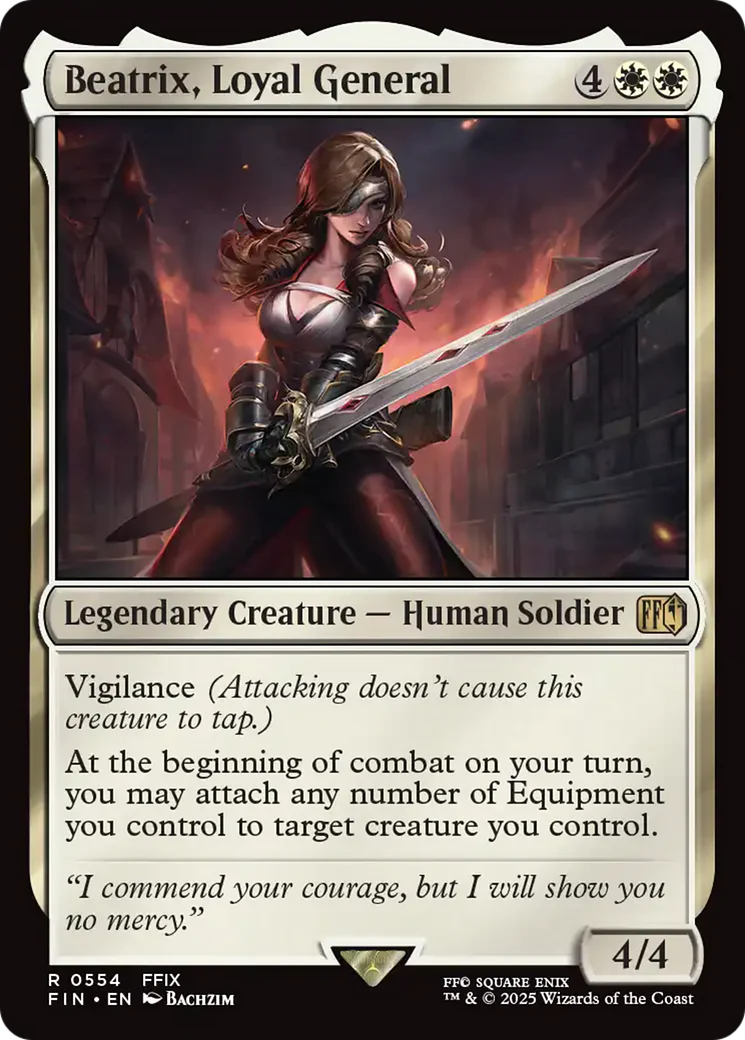 Beatrix, Loyal General (FIN-554) - FINAL FANTASY Foil