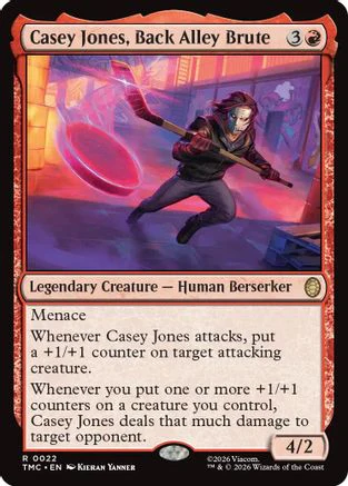 Casey Jones, Back Alley Brute (TMC-022) - Commander: Teenage Mutant Ninja Turtles