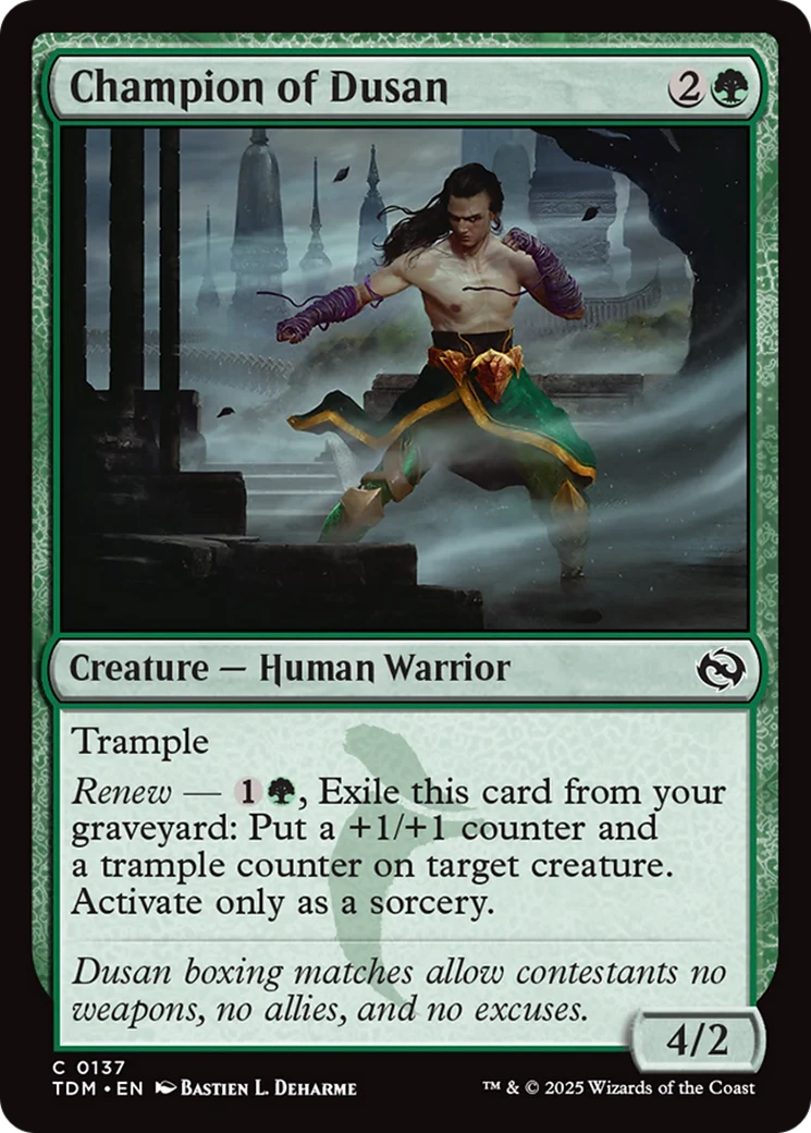 Champion of Dusan (TDM-137) - Tarkir: Dragonstorm Foil