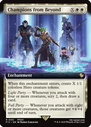 Champions from Beyond (Extended Art) (FIC-101) - Commander: FINAL FANTASY