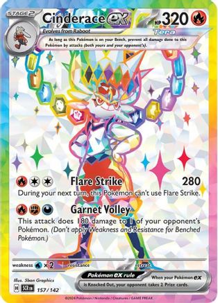Cinderace ex 157/142 - Ultra Rare - Holofoil