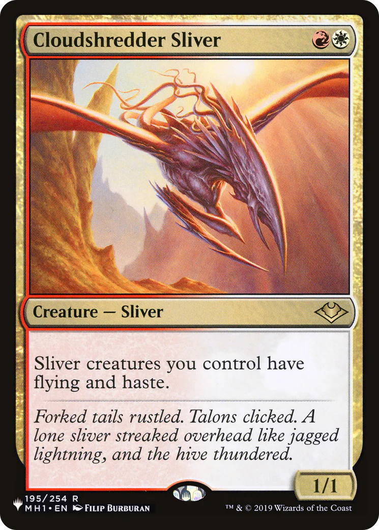 Cloudshredder Sliver (MH1) (LIST-195) - The List Reprints
