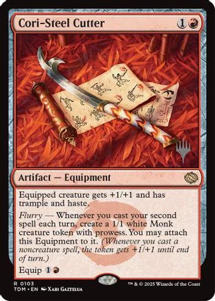 Cori-Steel Cutter (PPTDM-103) - Promo Pack: Tarkir: Dragonstorm Foil