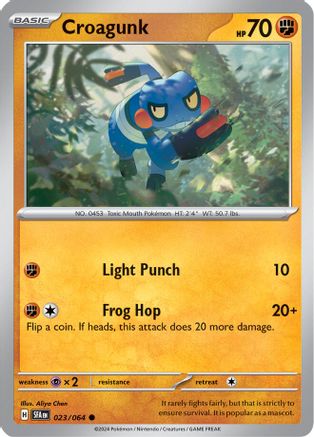 Croagunk 023/064 - Common - Reverse Holofoil