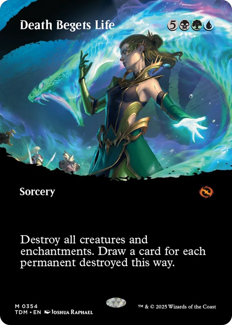 Death Begets Life (Borderless) (TDM-354) - Tarkir: Dragonstorm Foil