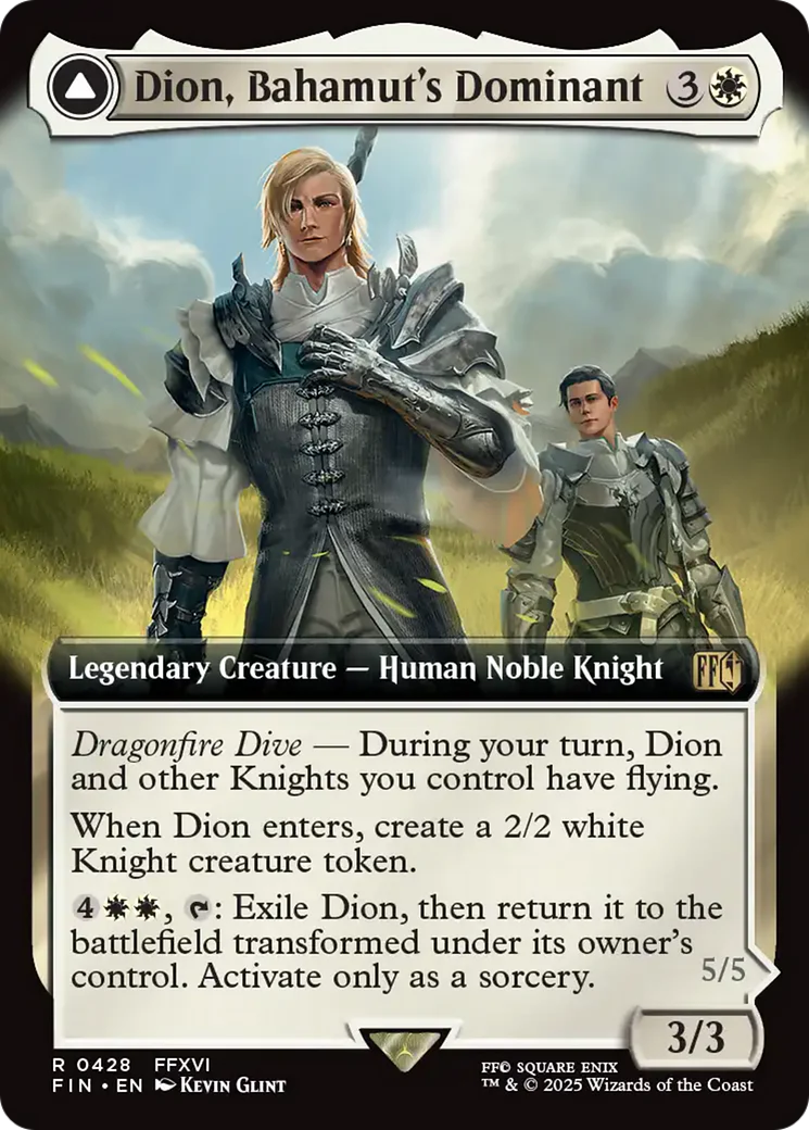 Dion, Bahamut's Dominant (Extended Art) (FIN-428) - FINAL FANTASY Foil