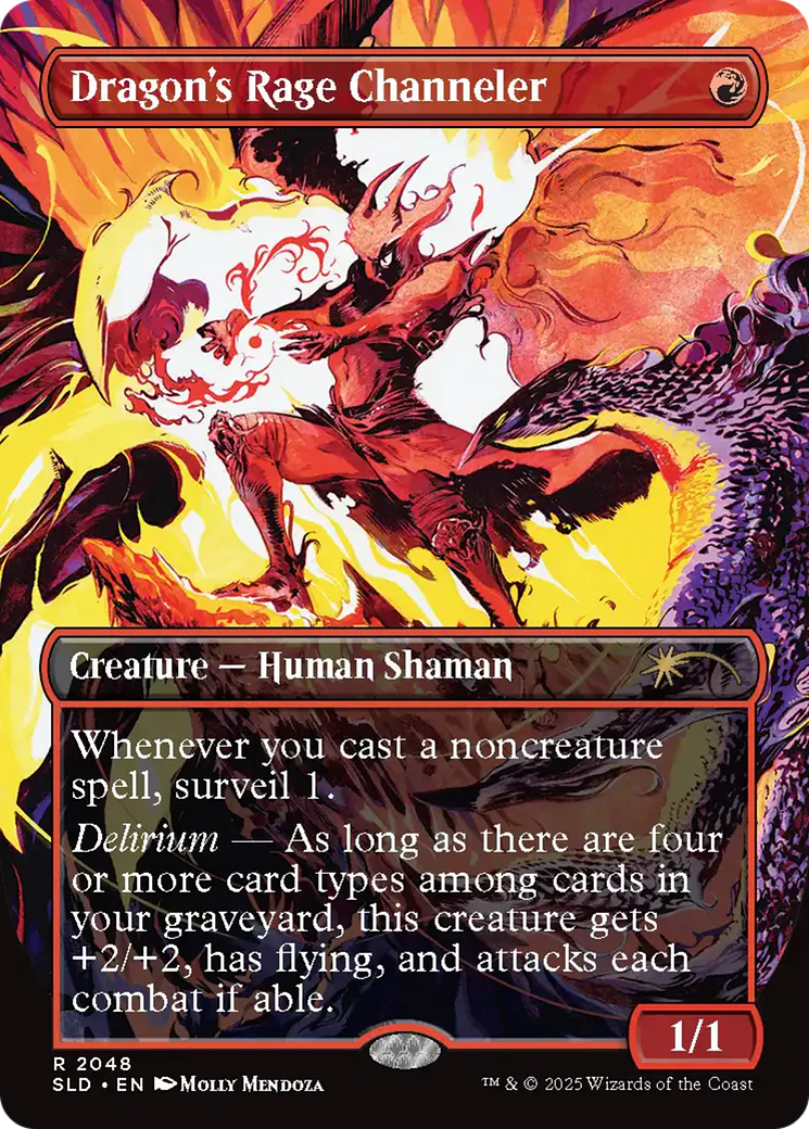 Dragon's Rage Channeler (2048) (Rainbow Foil) (SLD-2048) - Secret Lair Drop Series