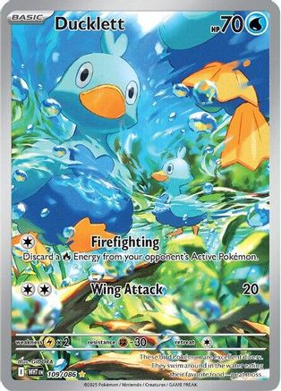 Ducklett 109/086 - Illustration Rare - Holofoil