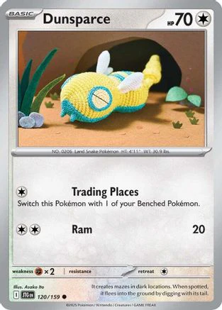 Dunsparce 120/159 - Common - Reverse Holofoil