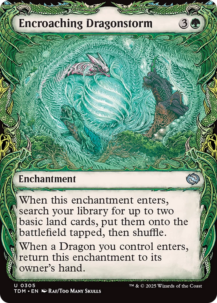 Encroaching Dragonstorm (Showcase) (TDM-305) - Tarkir: Dragonstorm Foil