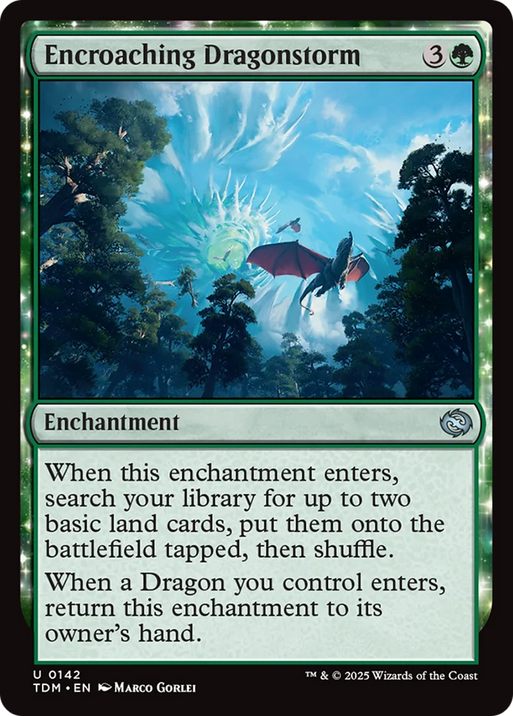 Encroaching Dragonstorm (TDM-142) - Tarkir: Dragonstorm Foil