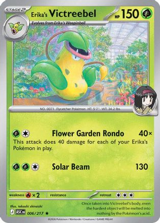 Erika's Victreebel (006) - ME Ascended Heroes Reverse Holofoil