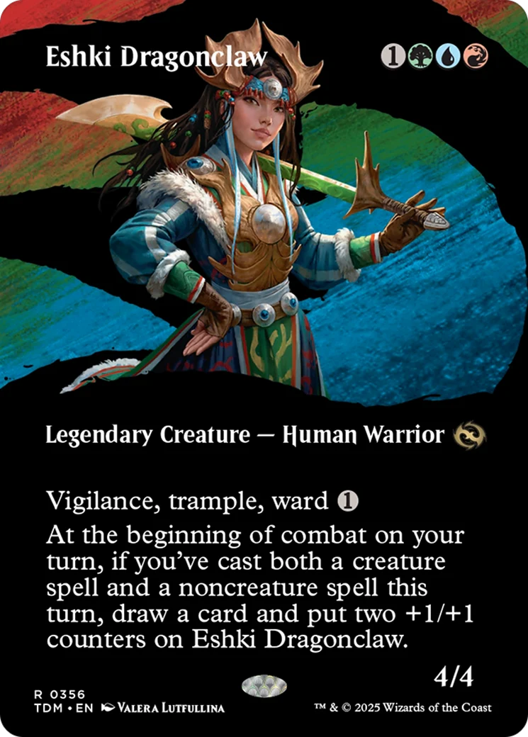 Eshki Dragonclaw (Borderless) (TDM-356) - Tarkir: Dragonstorm