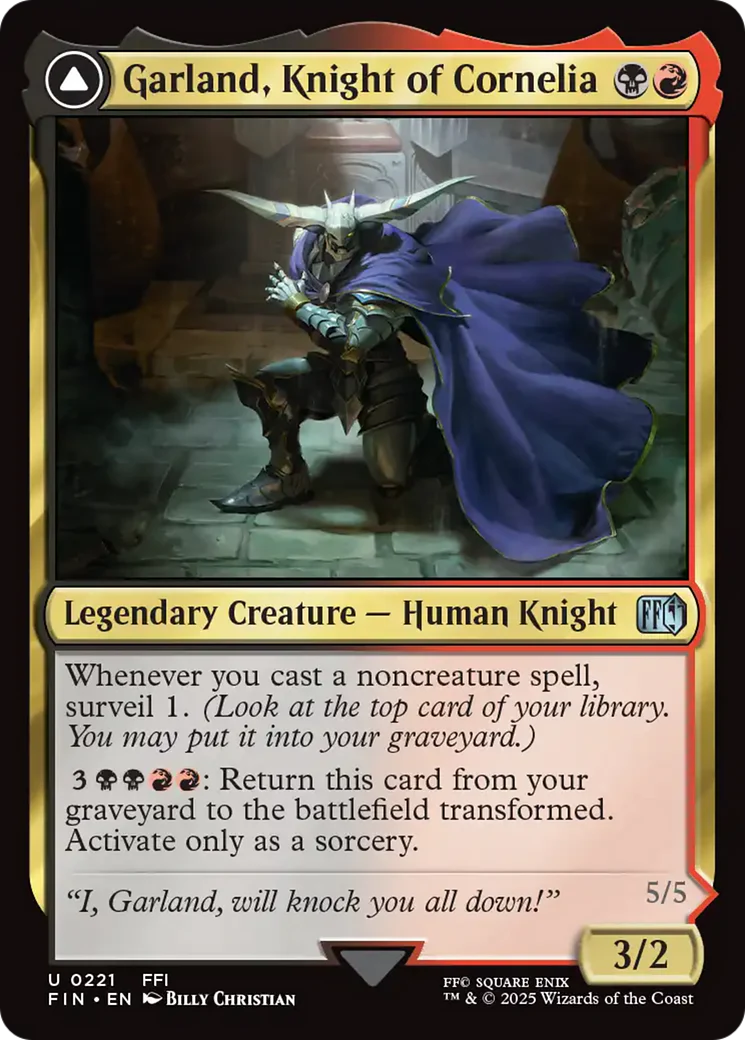 Garland, Knight of Cornelia // Chaos, the Endless (FIN-221) - FINAL FANTASY Foil - Image 3