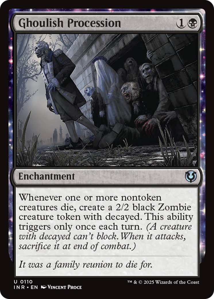 Ghoulish Procession (INR-110) - Innistrad Remastered: (enchantment)