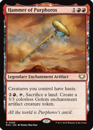 Hammer of Purphoros (EOC-088) - Commander: Edge of Eternities