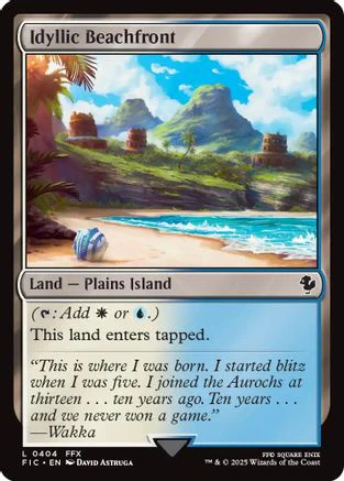 Idyllic Beachfront (FIC-404) - Commander: FINAL FANTASY