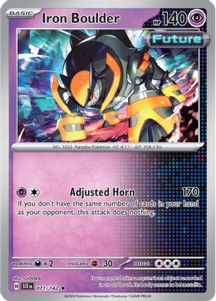 Iron Boulder 071/142 - Rare - Reverse Holofoil