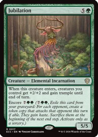 Jubilation (ECC-017) - Commander: Lorwyn Eclipsed