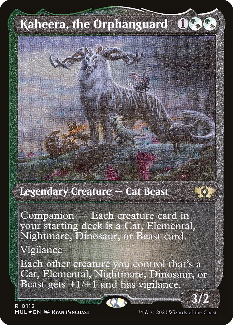 Kaheera, the Orphanguard (Foil Etched) (MUL-112) - Multiverse Legends: (companion) Foil