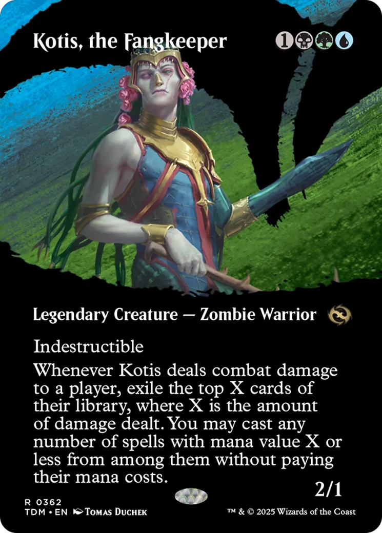 Kotis, the Fangkeeper (Borderless) (TDM-362) - Tarkir: Dragonstorm Foil