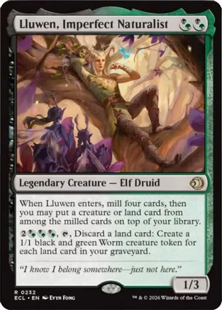 Lluwen, Imperfect Naturalist (ECL-232) - Lorwyn Eclipsed Foil