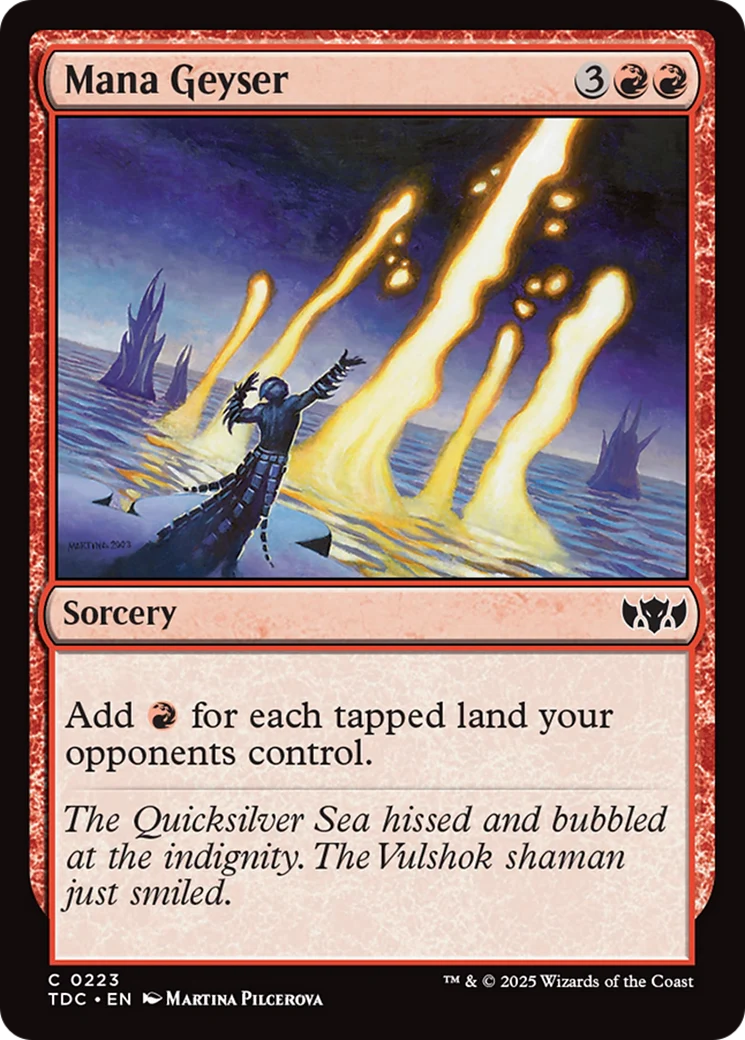 Mana Geyser (TDC-223) - Commander: Tarkir: Dragonstorm