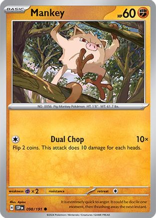 Mankey 098/191 - Common