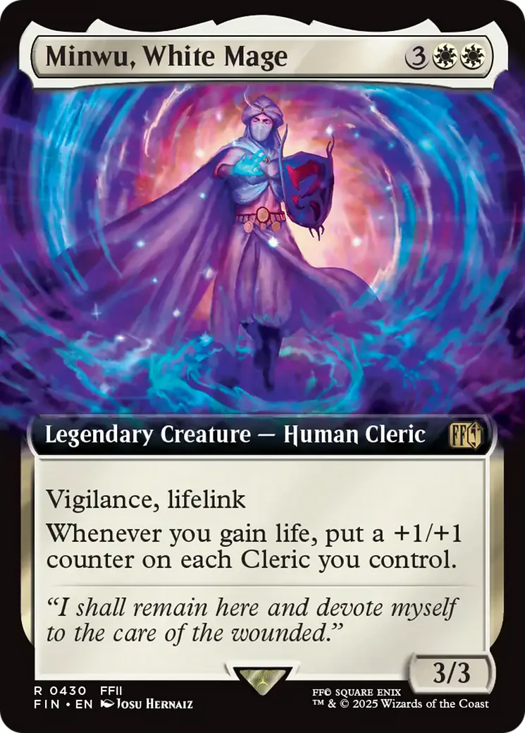 Minwu, White Mage (Extended Art) (FIN-430) - FINAL FANTASY