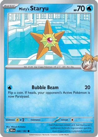 Misty's Staryu 046 - Common - Reverse Holofoil