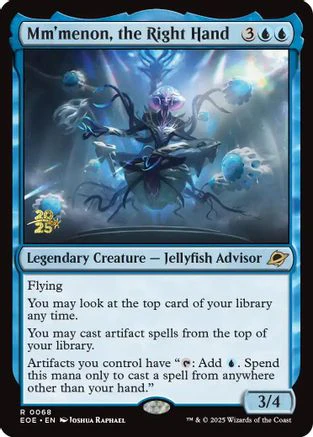 Mm'menon, the Right Hand (PRE-068) - Prerelease Cards Foil