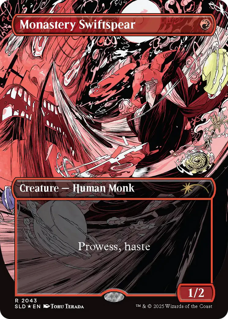 Monastery Swiftspear (2043) (Raised Foil) (SLD-2043) - Secret Lair Drop Series