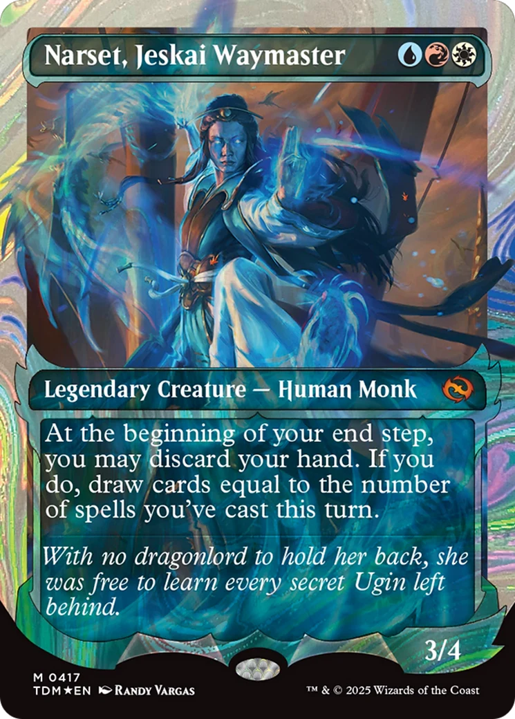 Narset, Jeskai Waymaster (Showcase) (Halo Foil) (TDM-417) - Tarkir: Dragonstorm Foil