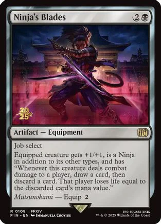 Ninja's Blades (PRE-108) - Prerelease Cards Foil