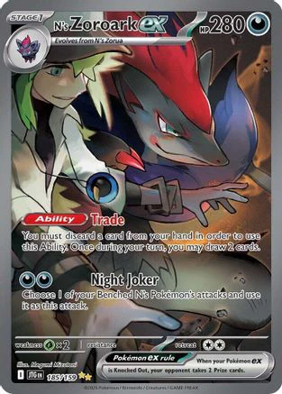 N's Zoroark ex 185/159 - Special Illustration Rare - Holofoil