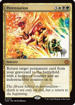 Perennation (PPTDM-212) - Promo Pack: Tarkir: Dragonstorm
