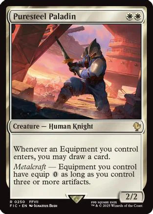 Puresteel Paladin (Surge Foil) (FIC-250) - Commander: FINAL FANTASY Foil