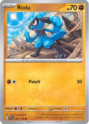 Riolu 081/142 - Common - Reverse Holofoil