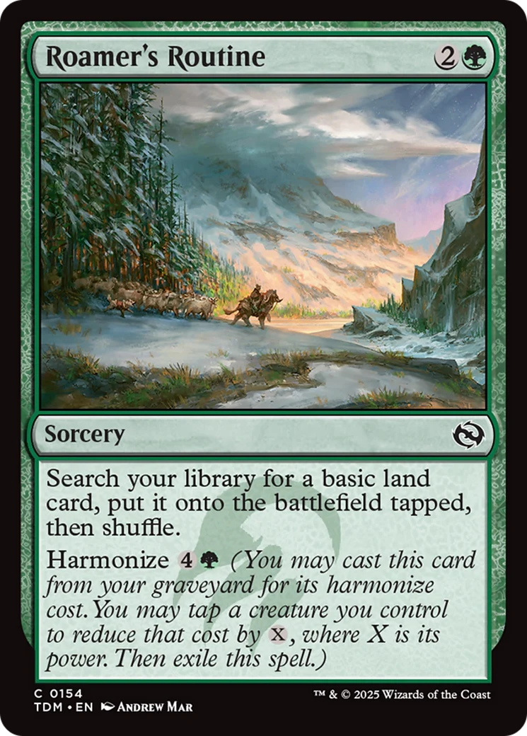 Roamer's Routine (TDM-154) - Tarkir: Dragonstorm Foil