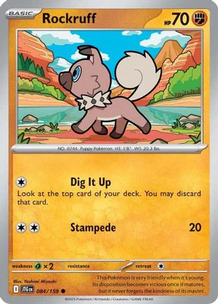 Rockruff 084/159 - Common - Reverse Holofoil