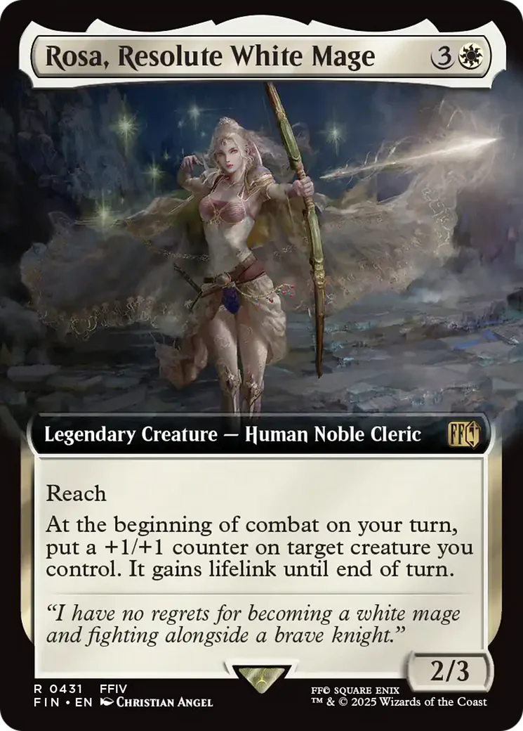 Rosa, Resolute White Mage (Extended Art) (FIN-431) - FINAL FANTASY Foil