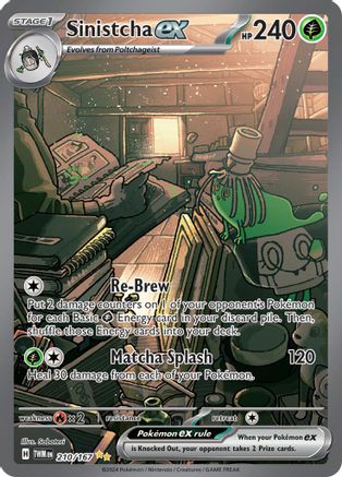 Sinistcha ex 210/167 - Special Illustration Rare - Holofoil