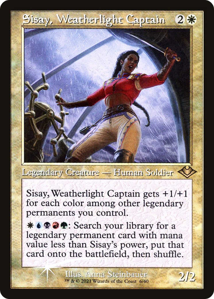 Sisay, Weatherlight Captain (MH1-006) - Modern Horizons 1 Timeshifts Etched Foil