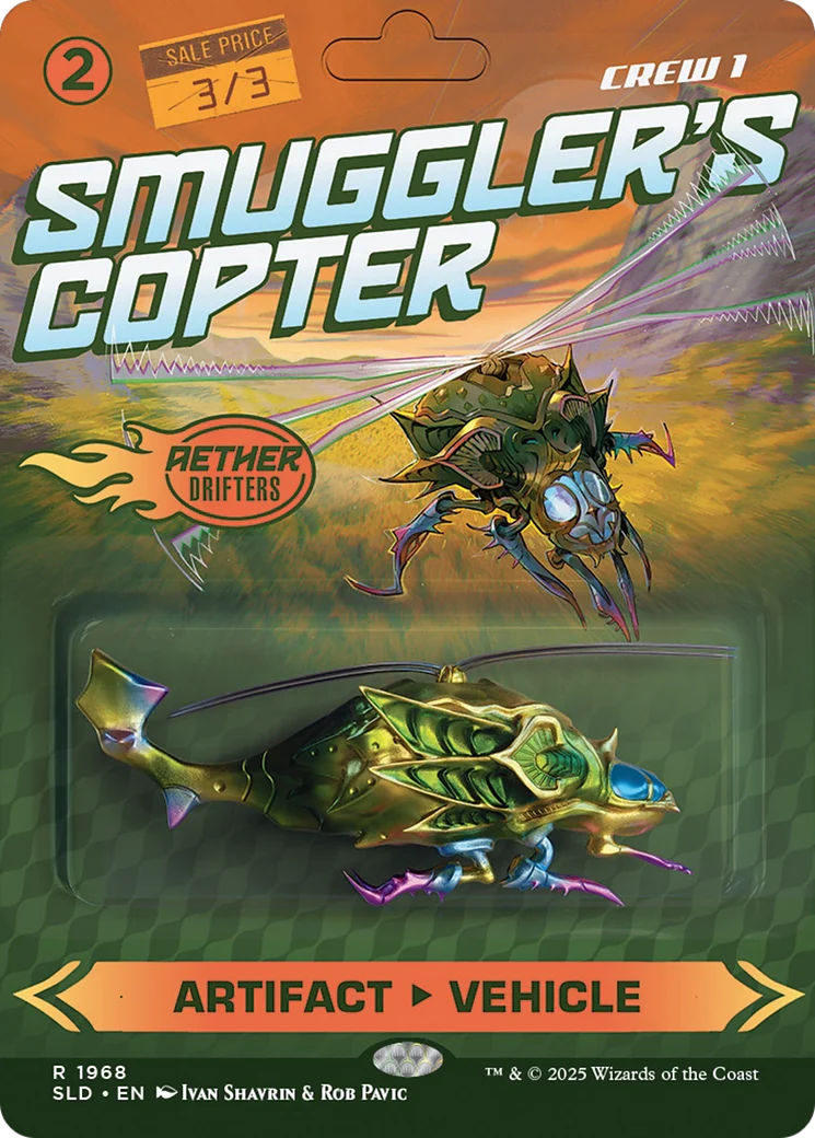 Smuggler's Copter // Smuggler's Copter (SLD-1968) - Secret Lair Drop (Borderless) Foil - Image 6